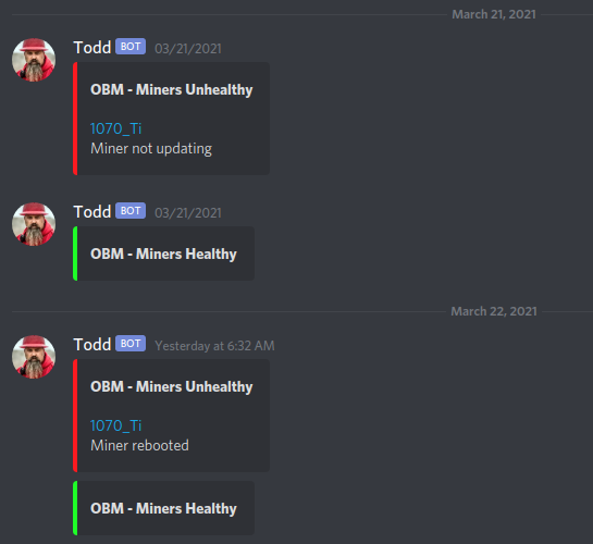 Discord Todd notifications.