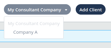 Select which company to manage.